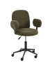 Beliani Bürostuhl MORAGA in Grün/Schwarz - (W) 58 x (H) 80 x (L) 58 cm