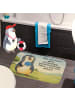 Mr. & Mrs. Panda Badematte Pinguin Lolli Design mit Spruch in Weiß