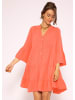 SASSYCLASSY Musselin Kleid in orange