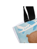 Mr. & Mrs. Panda Reisetasche Bär Flugzeug Design mit Spruch in Weiß