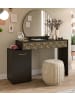 Inn.Furn Schminktisch schwarz, Gold 117 cm mit Spiegel