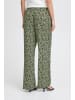 ICHI Casual Hose IHAYA Regular fit in Sprucestone Flower Aop