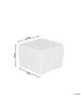 Beliani Pouf NALLI in Beige - (W) 50 x (H) 35 x (L) 50 cm