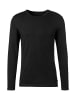 H.I.S Langarmshirt in grau-meliert, schwarz