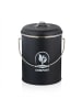 relaxdays Komposteimer in Schwarz - 5,5 Liter