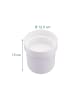 relaxdays Blumentopf Safe in Weiß - (H)13 x ∅12,5 cm