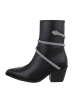 Ital-Design Stiefelette in Schwarz und Silber