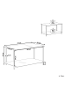 Beliani Couchtisch GLOSTER in Schwarz/Weiß - (W) 77 x (H) 40 x (L) 47 cm