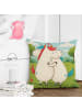 Mr. & Mrs. Panda Kopfkissen Einhorn Mitteilung Design ohne Spruch in Weiß