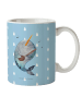 Mr. & Mrs. Panda Kaffeebecher Narwal Gitarre ohne Spruch in Blau Pastell