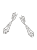 NAEMI Women Earrings in Silver White
