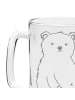 Mr. & Mrs. Panda Bierglas Eisbär Faul ohne Spruch in Transparent