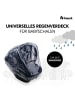 Hauck Universal Regenschutz für Babyschalen in schwarz,grau