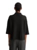 Marc O'Polo Feinstrick-Poloshirt loose in Schwarz
