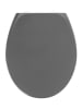 Wenko Premium WC-Sitz Samos Slate, Toiletten-Sitz mit Absenkautomatik in Grau, 41,5 cm