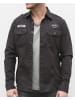 Brandit Hemd "Luis Vintage Shirt Long Sleeve" in Schwarz