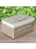 Mr. & Mrs. Panda erinnerungsbox baby Pinguin Pommes mit Spruch in Grau Pastell