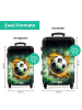 NoBoringSuitCases Suitcase, Handgepäck, Koffer, Trolley, Reisekoffer Football On Fire