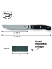 Stoneline 4tlg. Steakmesser-Set mit Pakkaholz-Griff in Schwarz