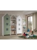58 aufm Kessel REGALSCHRANK Set Kania 173x37x171 MDF Weiß /Bunt