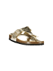 Laura Biagiotti Gold Polyurethan Damen Pantolette