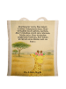 Mr. & Mrs. Panda Tote Bag Giraffe Blumenkranz Design mit Spruch in Weiß