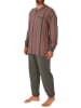 NORMANN langarm Schlafanzug Bündchen Pyjama - 67973 in Grau