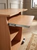 KADIMA DESIGN Computertisch GRASSE rollbar Buche 90 x 71 x 50 cm mit in Sonoma