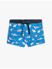 KOTON Badehose in Blau Gemustert