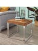 FineBuy Beistelltisch in Braun / Sheesham / 45x45x40