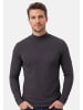 Ragman Langarmshirt Basic in Dunkelgrau / dunkelblau