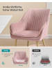 SONGMICS 4er-Set: Esszimmerstuhl in Pastellrosa - (B)62.5 x (H)85 x (T)60 cm