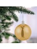 relaxdays 100-tlg. Weihnachtskugeln Set in Gold