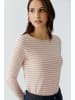 Oui Langarmshirt SUMIKO in rose white