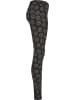 Urban Classics Urban Classics Damen Ladies Soft AOP Leggings in blackpeace