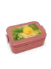 Mr. & Mrs. Panda Lunch Box Beste Freunde Zitrone Design ohne Spruch in Rot Pastell