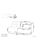 Beliani Modulsofa NERBO in Beige/Braun - (W) 200 x (H) 97 x (L) 106 cm