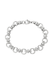 faina Women Round Link Bracelet in Silver