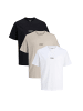 Jack & Jones T-Shirt Soho in Weiß / schwarz / beige