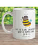 Mr. & Mrs. Panda Henkelbecher Hummel flauschig mit Spruch in Weiß