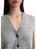Marc O'Polo Ärmellose Strickweste relaxed in Light Grey Melange