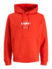 Jack & Jones Sweatshirt JCOCLUB FRONT PRINT SWEAT HOOD in Rot