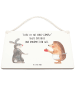 Mr. & Mrs. Panda Deko Schild Hase Igel mit Spruch in Transparent