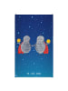 Mr. & Mrs. Panda Handtuch Sternzeichen Zwilling ohne Spruch in Sternenhimmel Blau