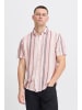 BLEND Kurzarmhemd BHBOBBY Shirt stripe in Rosa