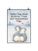 Mr. & Mrs. Panda wanddeko Pinguine Kuscheln Design mit Spruch in Weiß