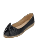 Espadrij l'orginale Espadrilles BALLERINE BOW CUIR in schwarz