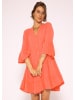 SASSYCLASSY Musselin Kleid in orange