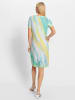 Heine Jersey-Kleid in blaugrün-limone-bedruckt