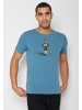 GreenBomb T-Shirt Animal Donkey Ski in Stahlblau